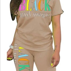 Women's Rainbows 2 Piece Outfit - Casual Short Sht